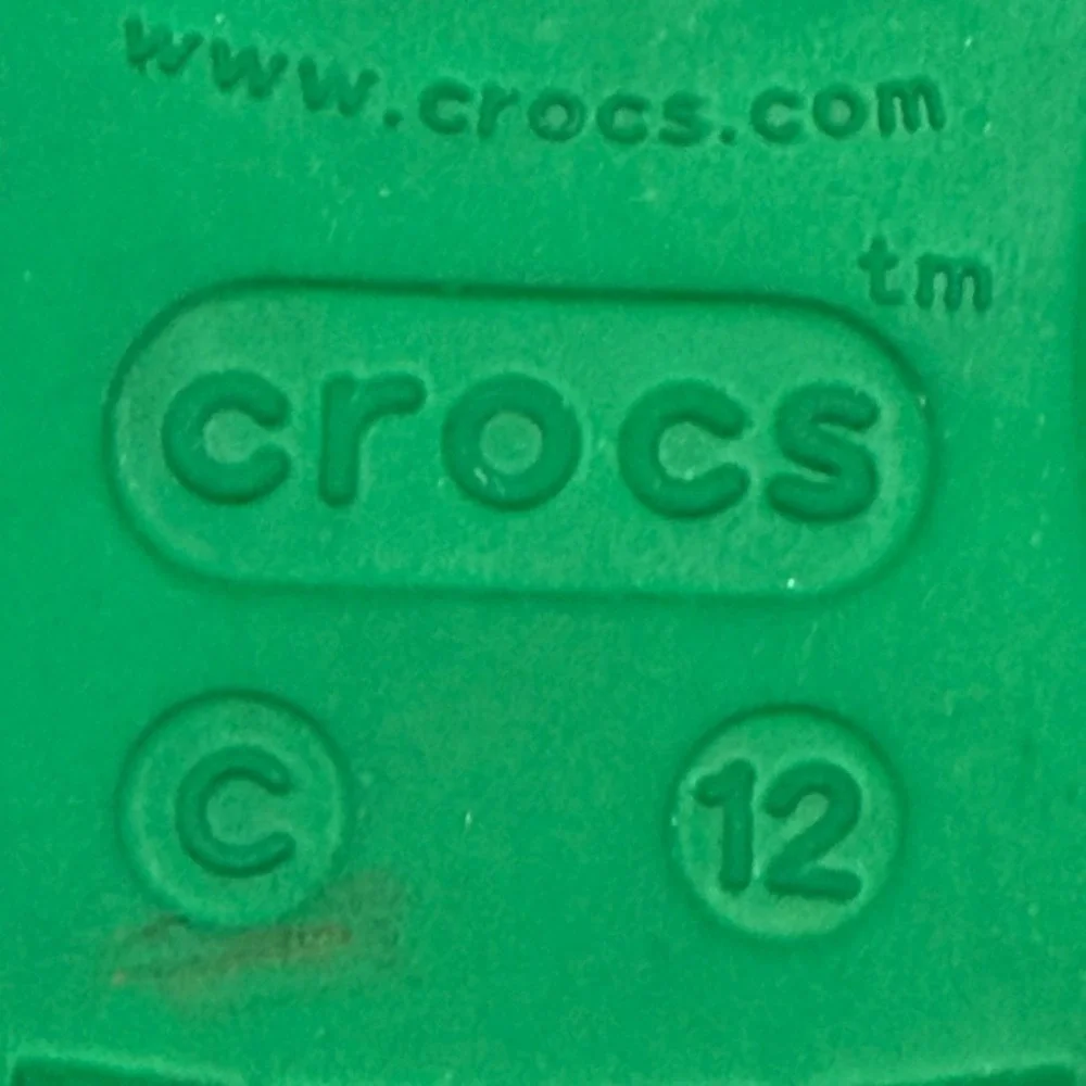 Crocs Kids Christmas Plaid C12 Clogs Red Green Holiday Slip On Shoes